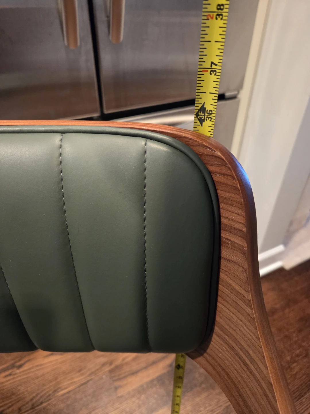 Swivel Bar Stools Set of 2 - Walnut Green - photo 5