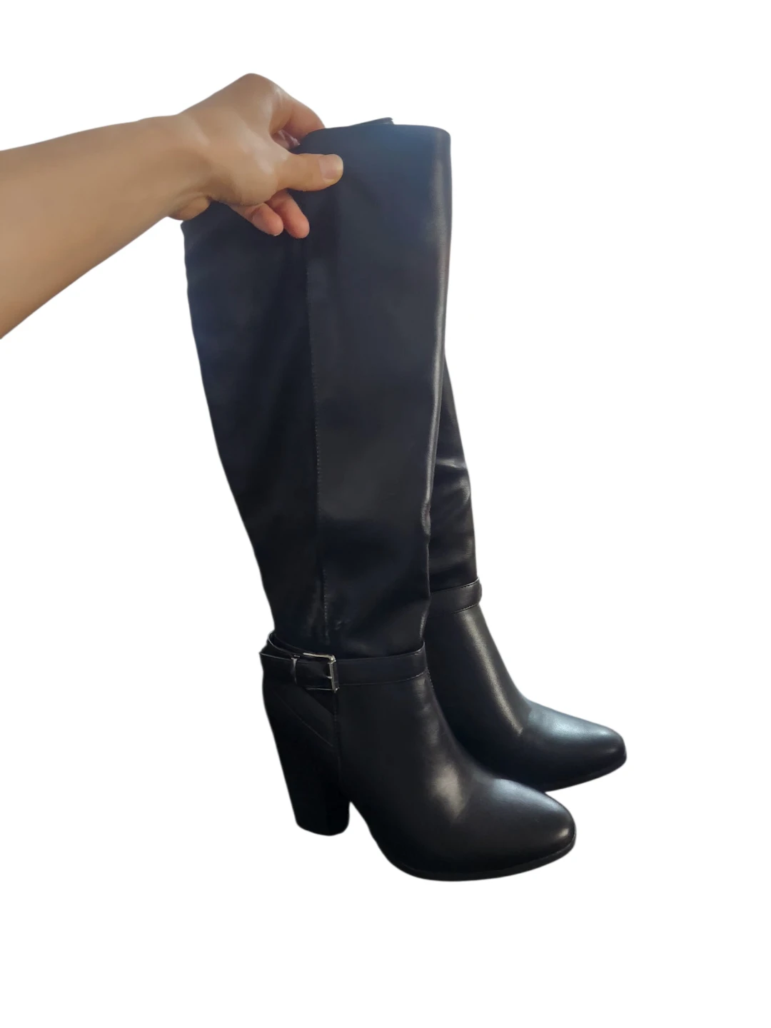 Black Knee-High Boots - Size 7.5