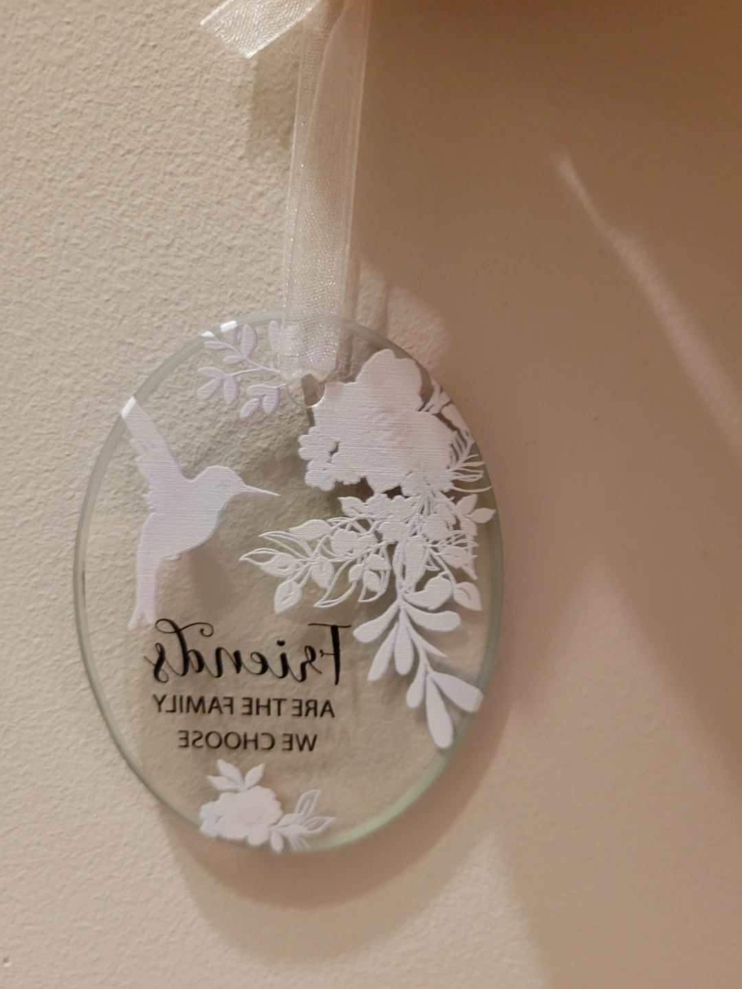 Friends Are The Family We Choose Glass Ornament - photo 2