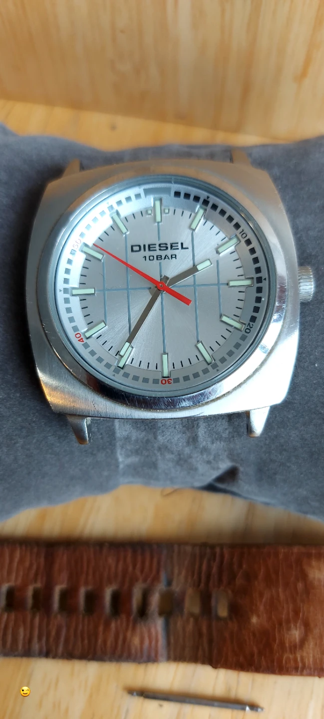 Diesel 10 Bar Watch with Leather Strap