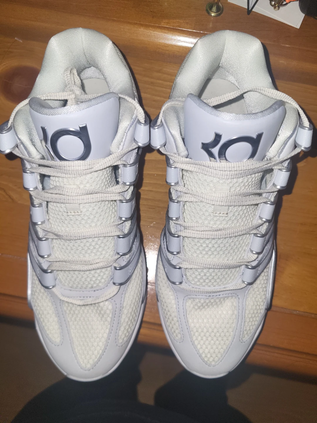 Nike KD18 "Wolf Grey" Basketball Shoes Size 9 - photo 3