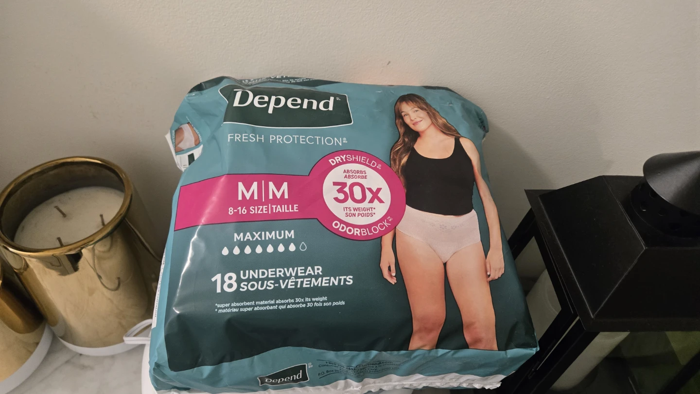 FREE opened - Depend Underwear, Size M