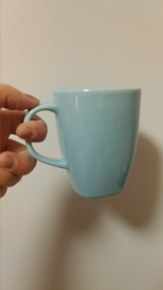 Set of 4 Light Blue Ceramic Mugs - photo 2