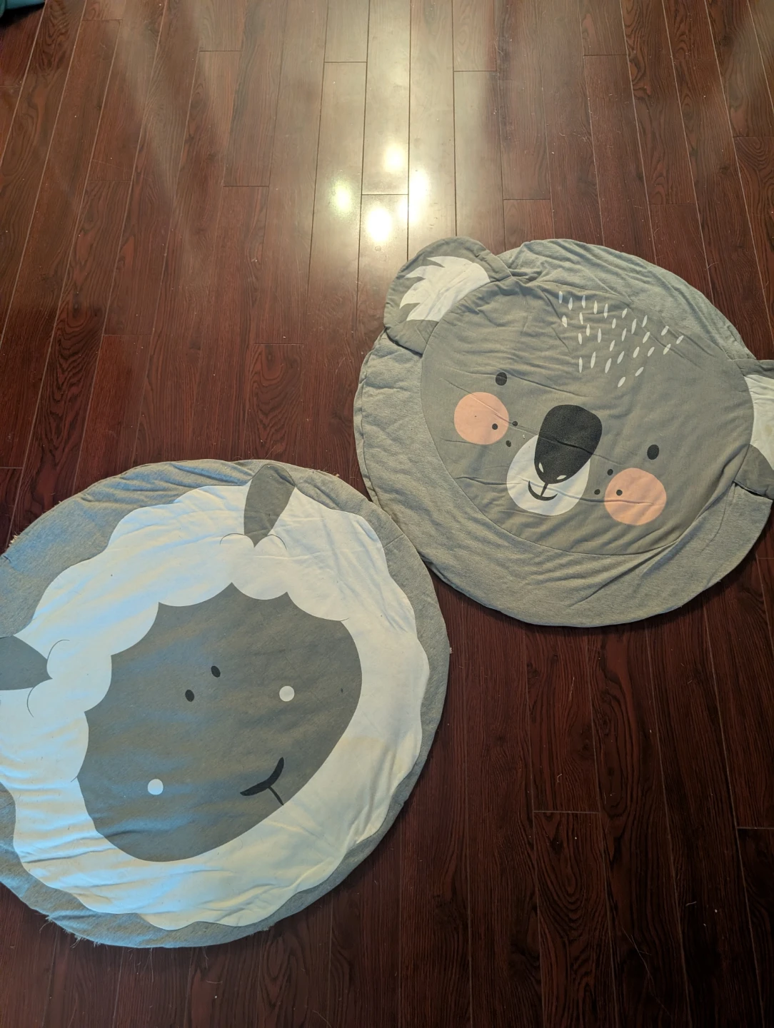 Round Play Mat - Koala and Sheep Design