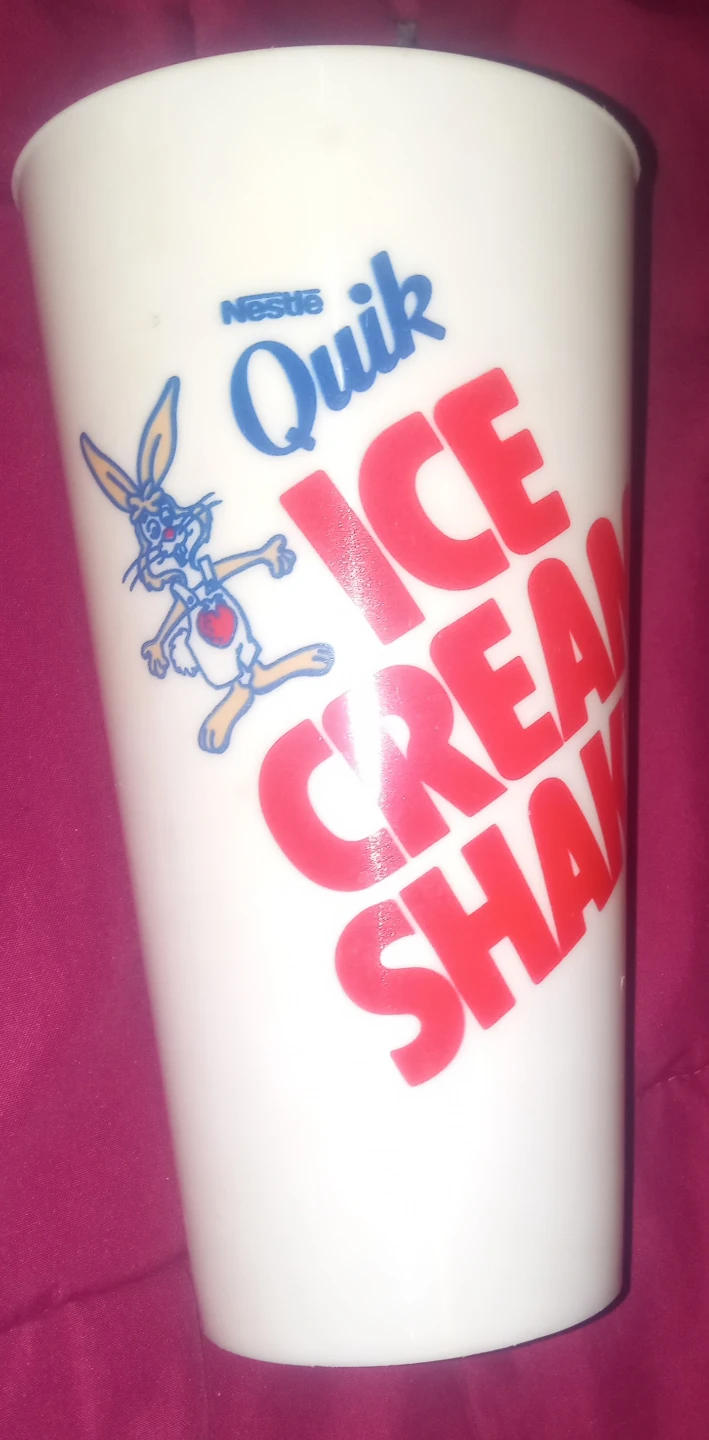 Nestle Quik Vintage Ice Cream Shake Cup with Recipes