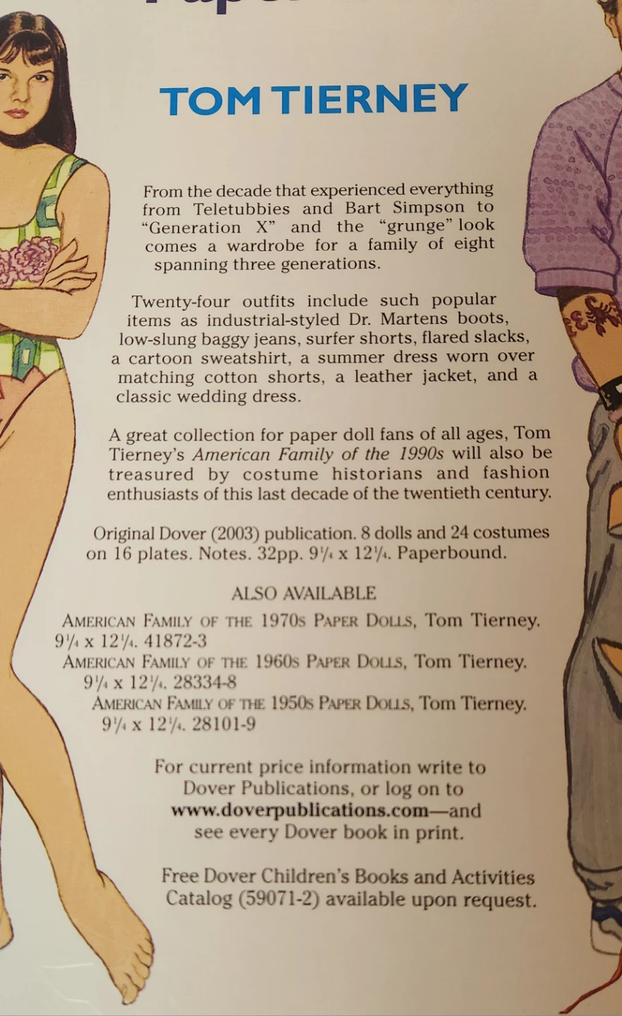 American Family Of The 1990's Paper Doll Book - photo 3