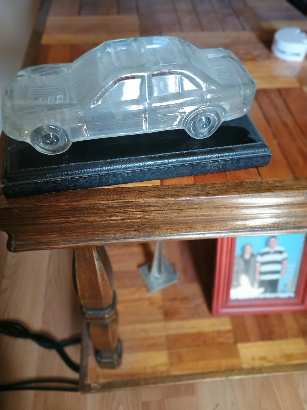 Glass Car Sculpture Paperweight