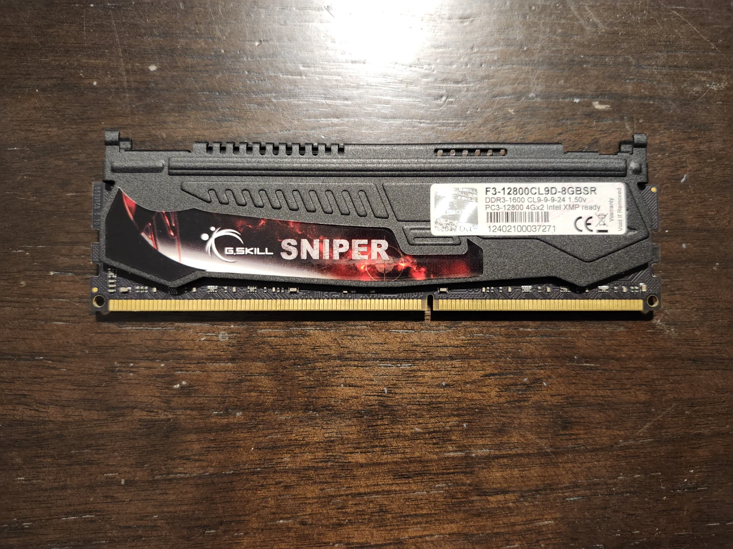 G.SKILL Sniper F3-12800CL9D-8GBSR DDR3 RAM
