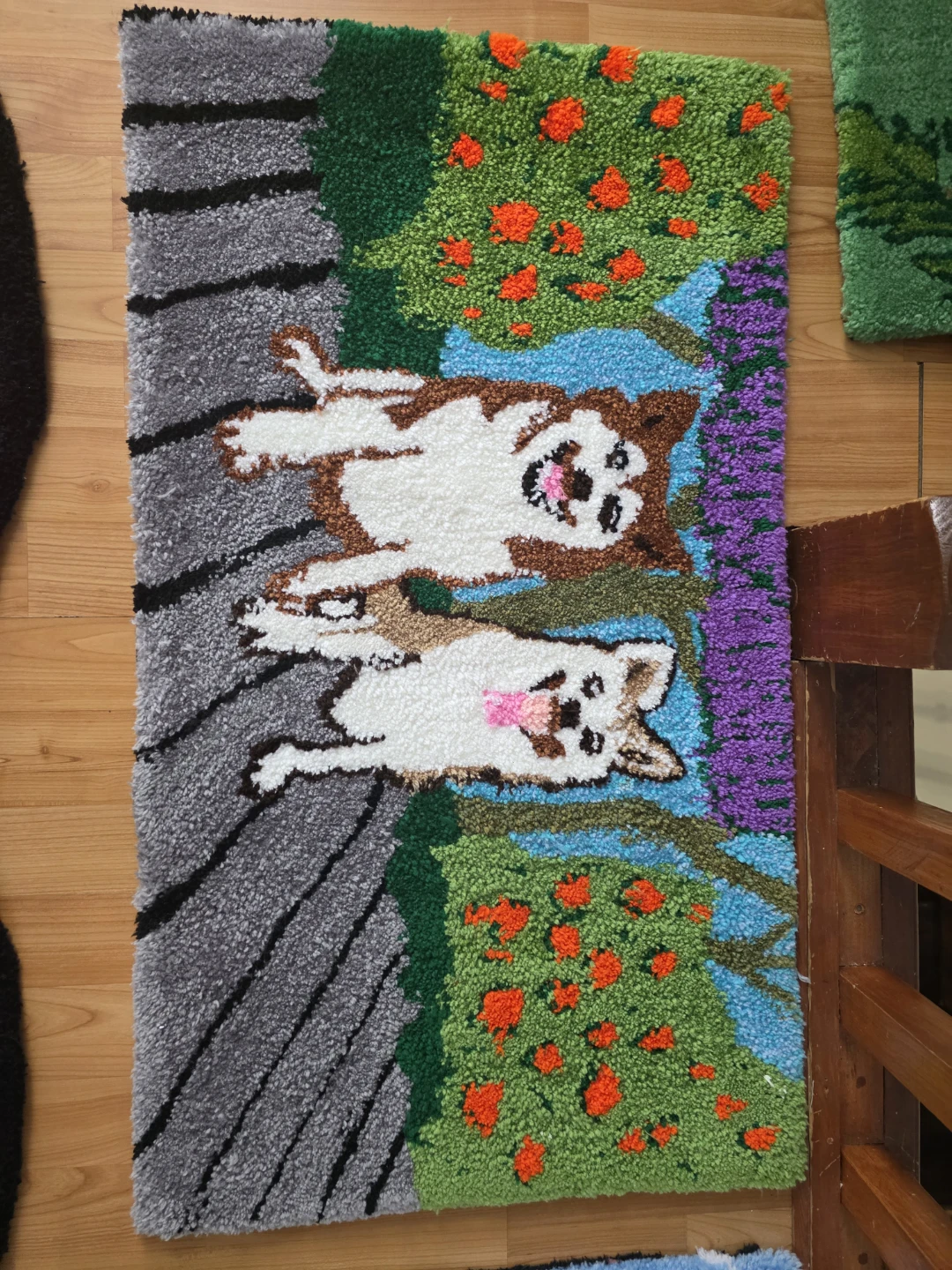 Handmade Sunflower Tufted Rug - photo 2
