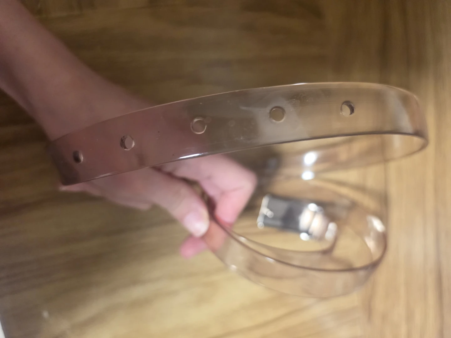 Clear Transparent Belt with Silver Buckle - photo 2