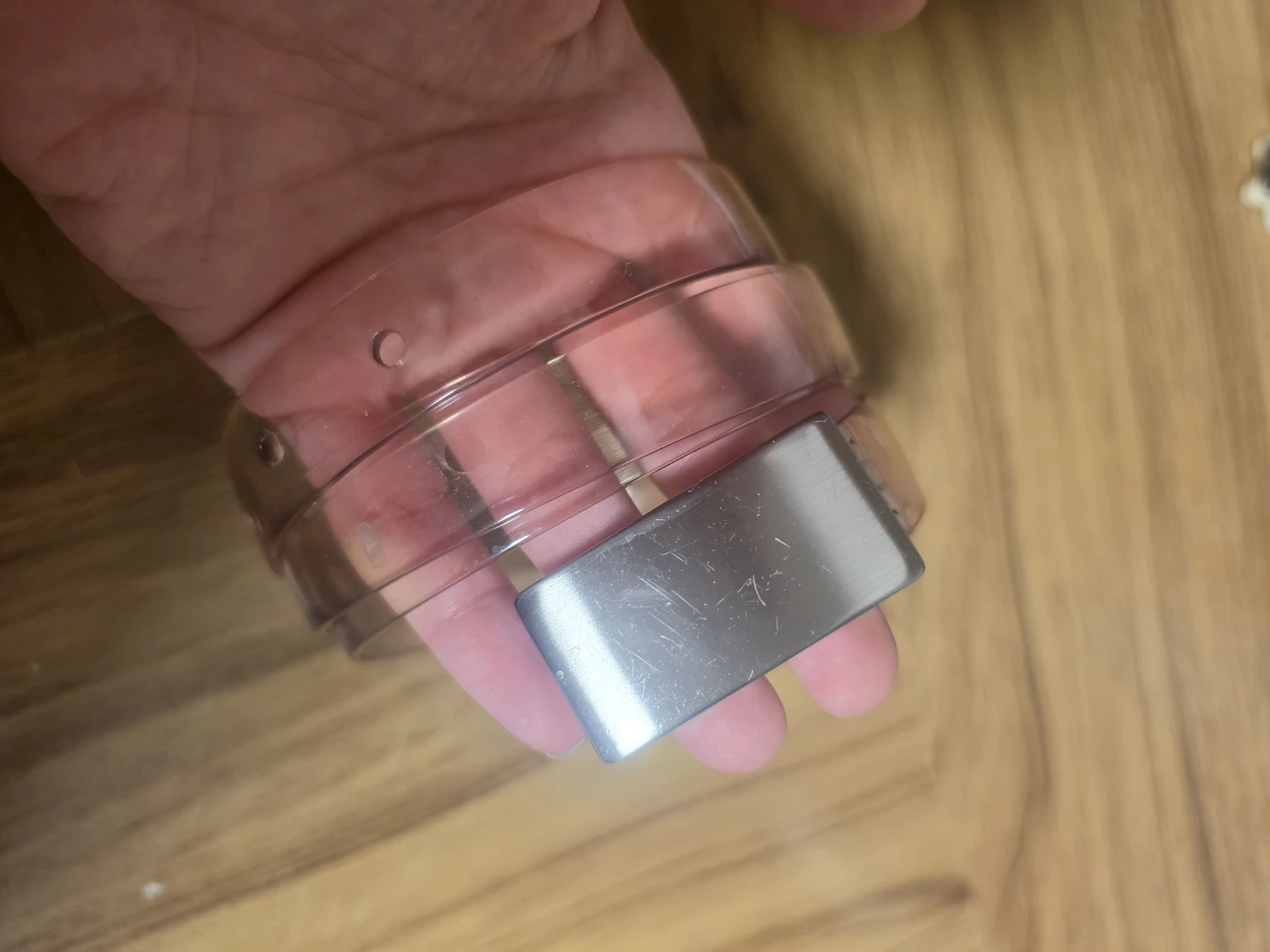 Clear Transparent Belt with Silver Buckle - photo 3