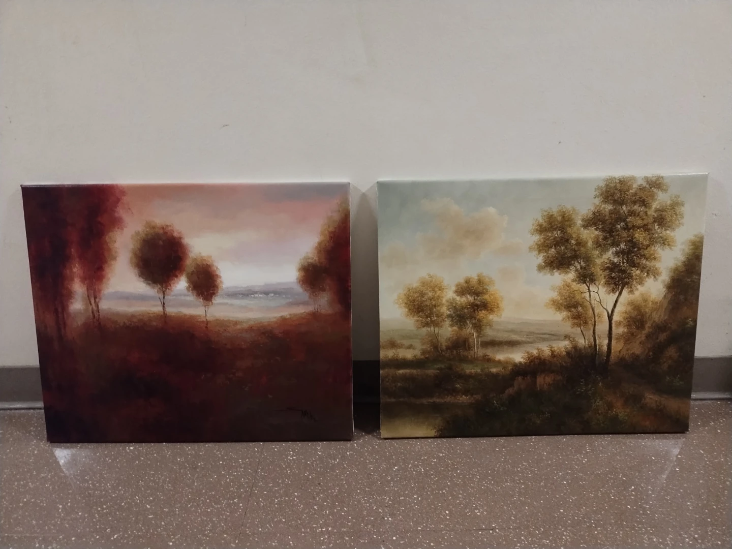 Set of 2 Landscape Oil Paintings