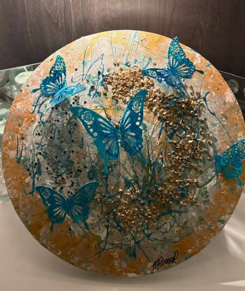 Circular Butterfly Wall Art