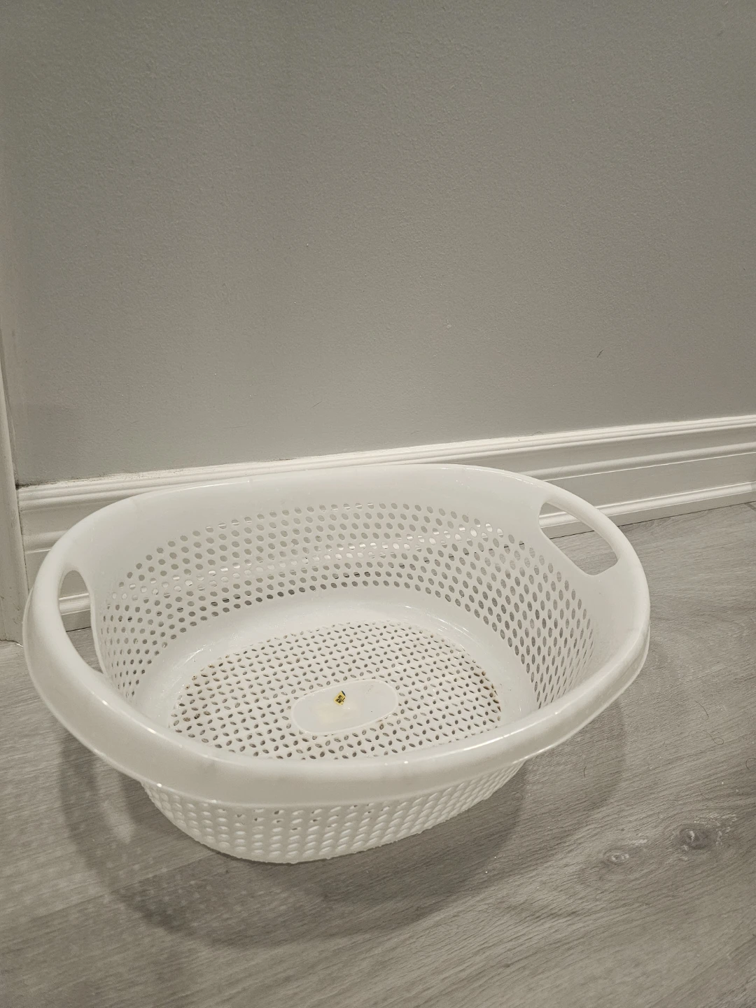 White Laundry Basket