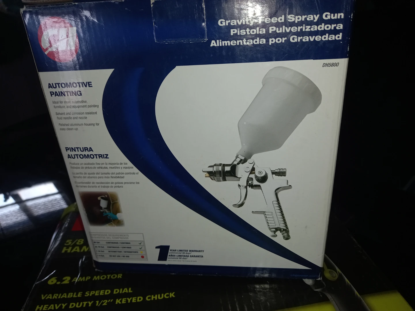 EMT Gravity Feed Spray Gun DH5800