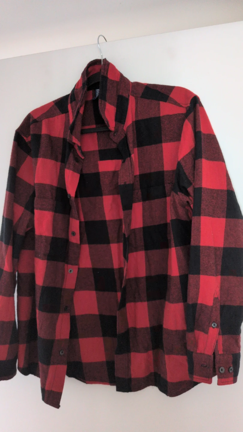 H&M Checkered Red & Black Shirt