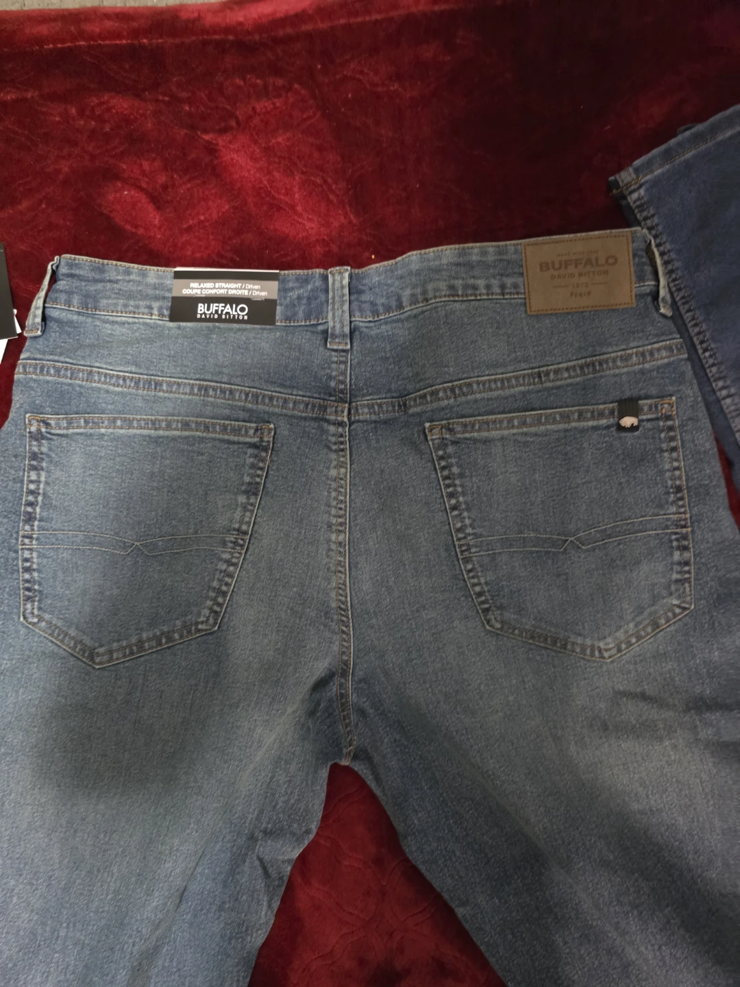 Buffalo David Bitton Relaxed Straight Jeans Size 36x32 - photo 3