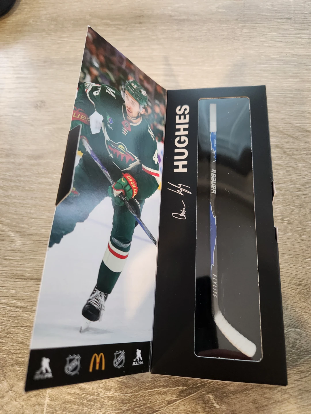 Quinn Hughes McDonalds Mini Stick
