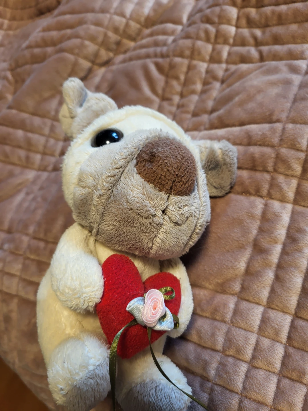 Valentines dog plush