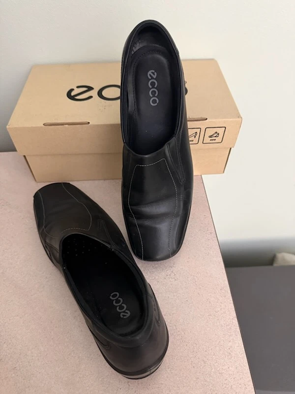 ECCO SHADE Slip On Shoes Black Leather Size 41 (US 10-10.5) - photo 3
