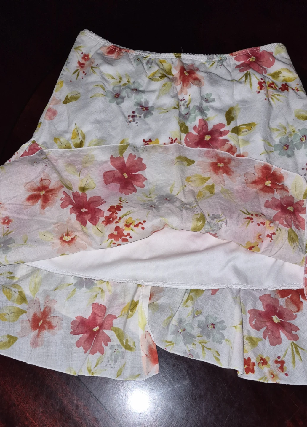 🥕 Made in Canada Floral A-line Skirt M - photo 2