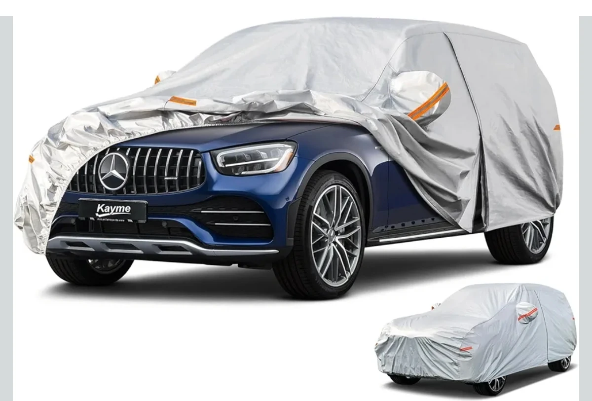 New Kayme All Weather Car Cover with Zipper Access