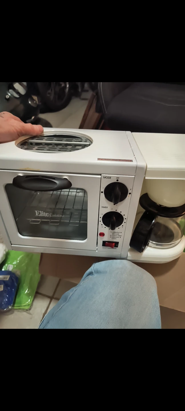 Elite Cuisine 3-in-1 Toaster Oven Coffee Maker