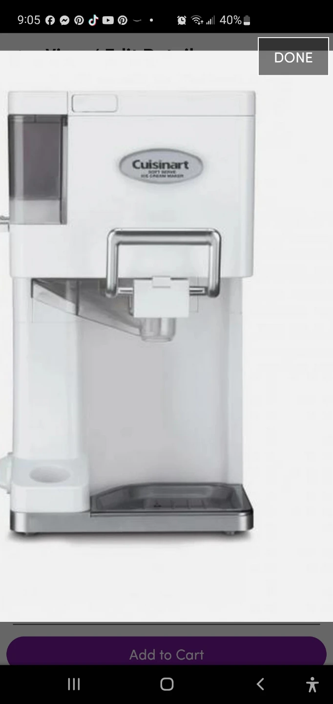 Cuisinart White Ice Cream Maker - photo 4
