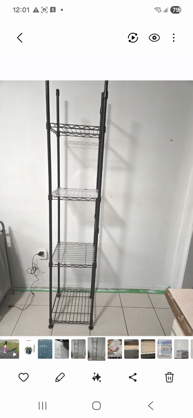 Black Wire Shelving Unit