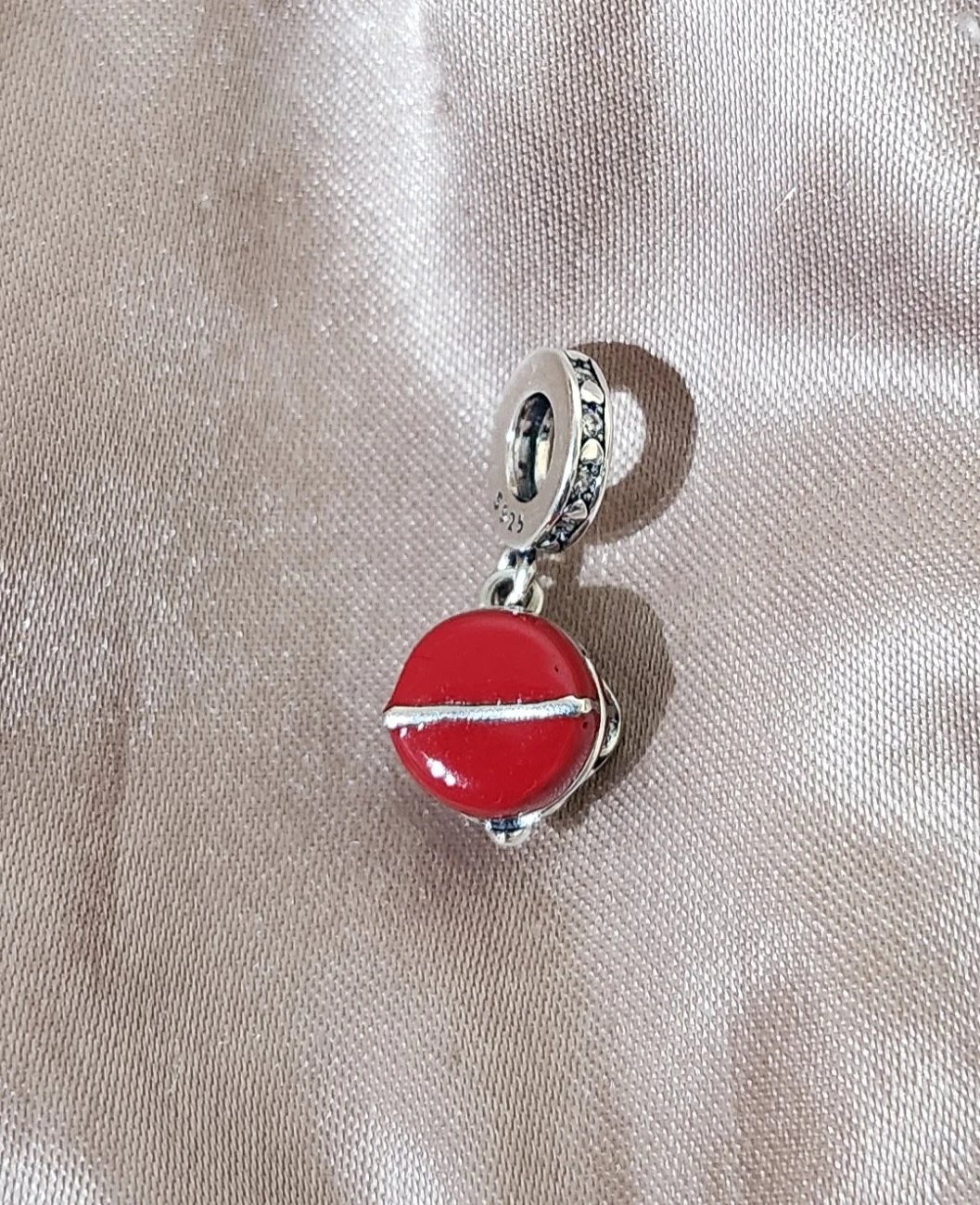 Sterling Silver Red Rose Charm - photo 3