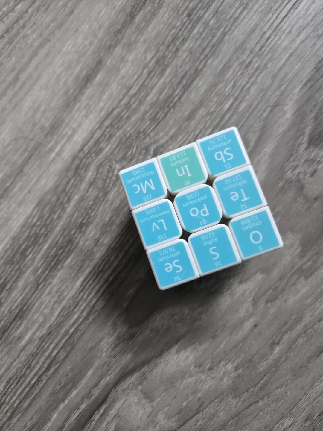 Periodic Element Puzzle Cube