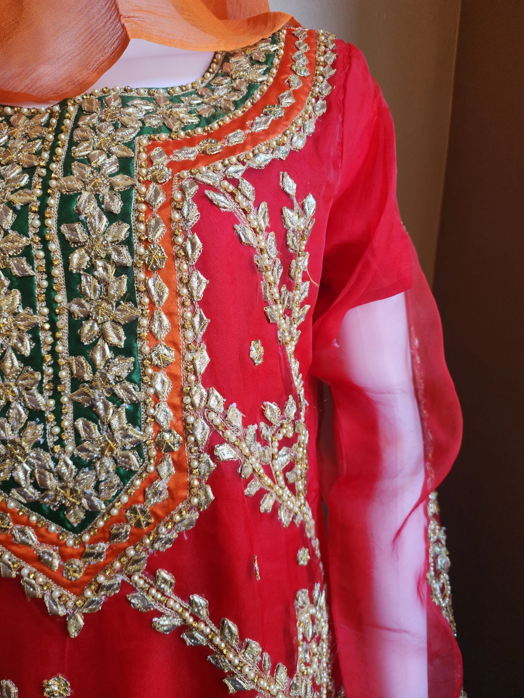 Embellished Salwar Kameez Suit with Dupatta - photo 2