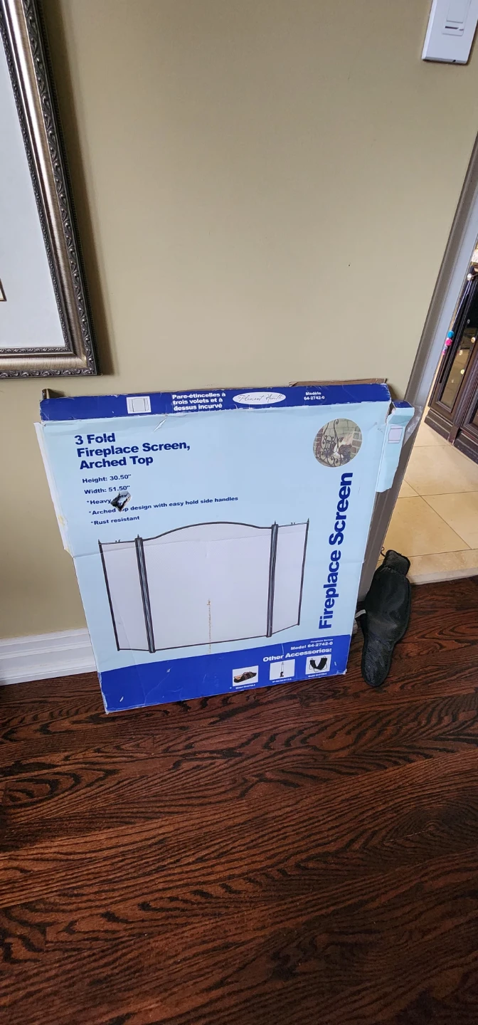 Fireplace Screen with Arched Top