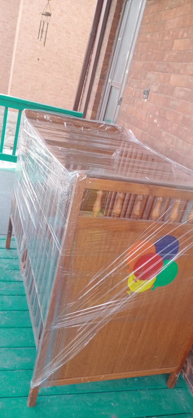 Brown Baby Crib (Sold with Mattress)