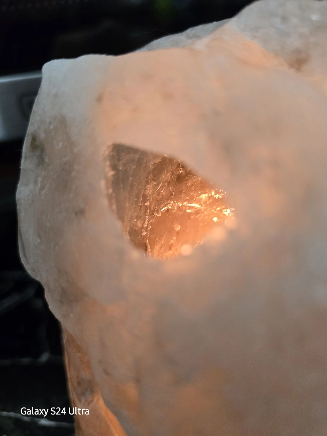 Natural Himalayan Salt Crystal Lamp Night Light Dimmable - photo 5