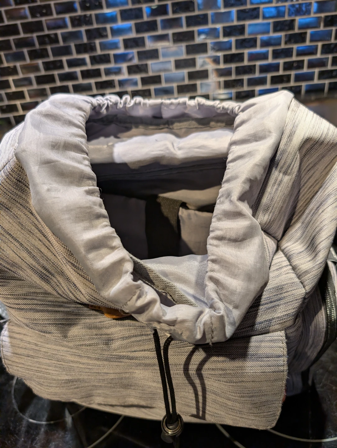 Fisher Price Grey Striped Diaper Bag Backpack - photo 4