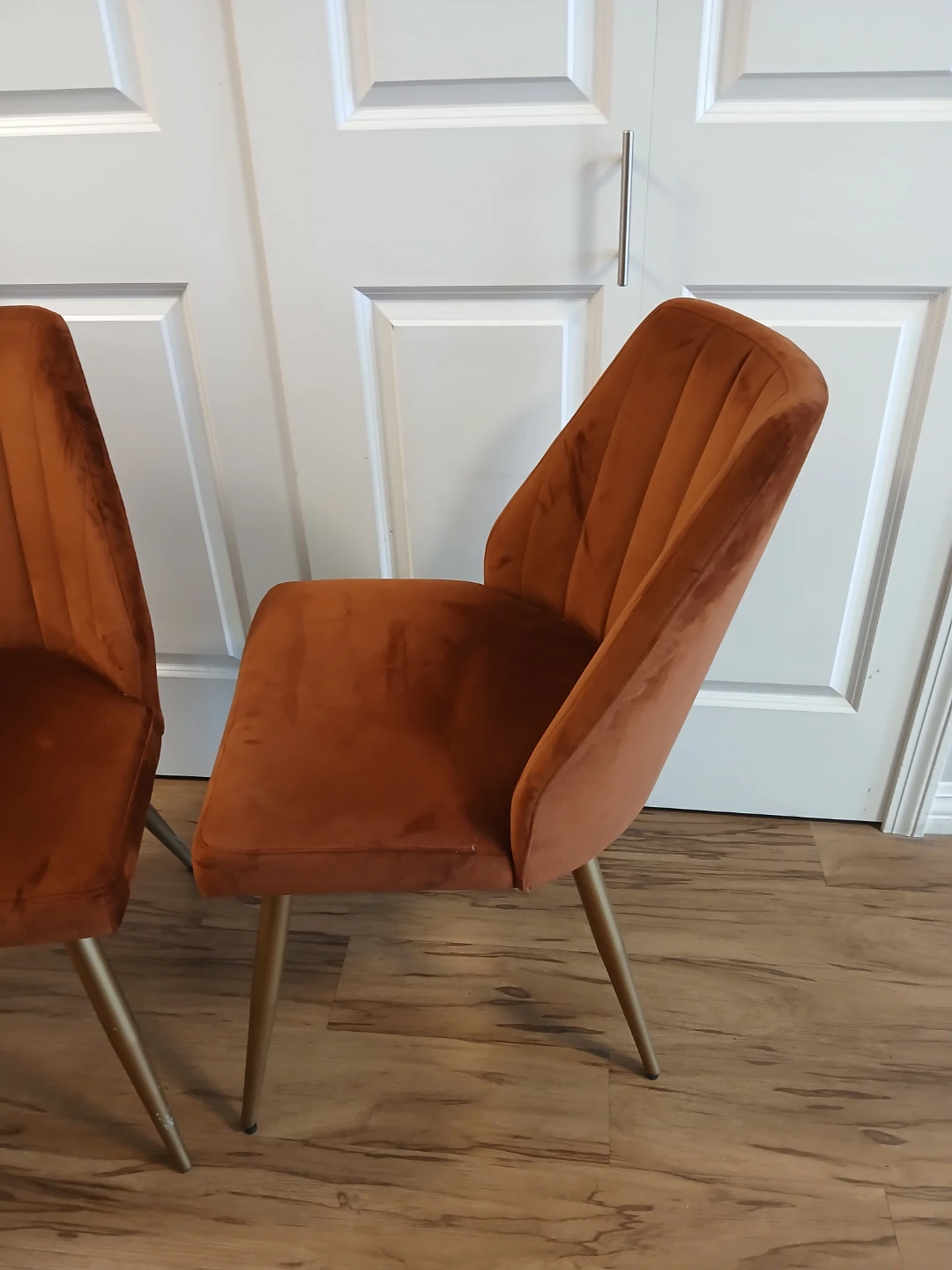 2 chairs- rust velvet - photo 2