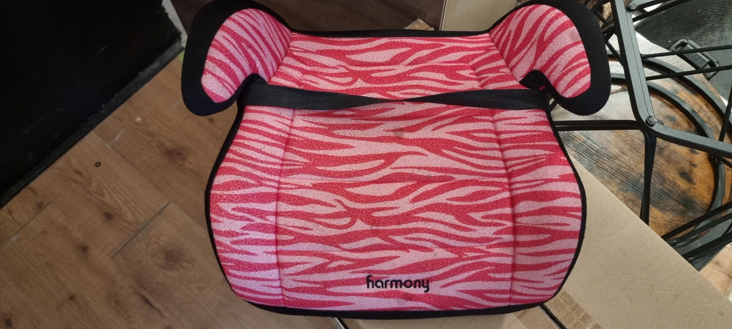 NEED TO GO!!! Harmony Booster Seat - Pink Zebra