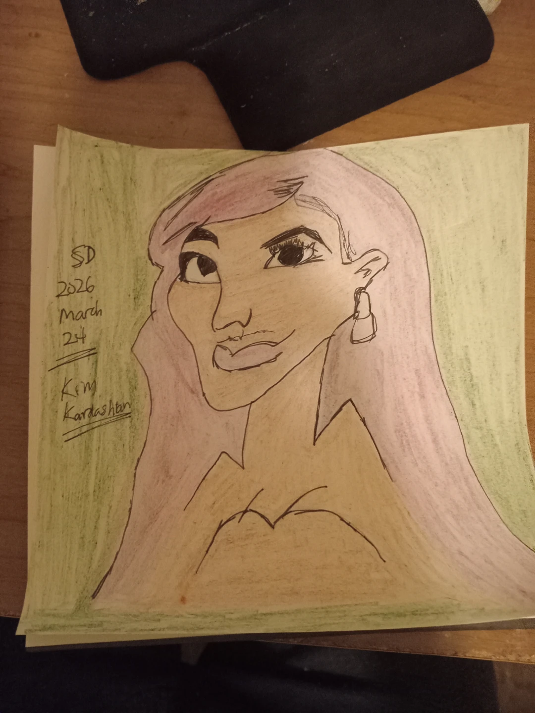 Kim Kardashian Drawing Illustration by Custom Artist Sherwin - photo 5