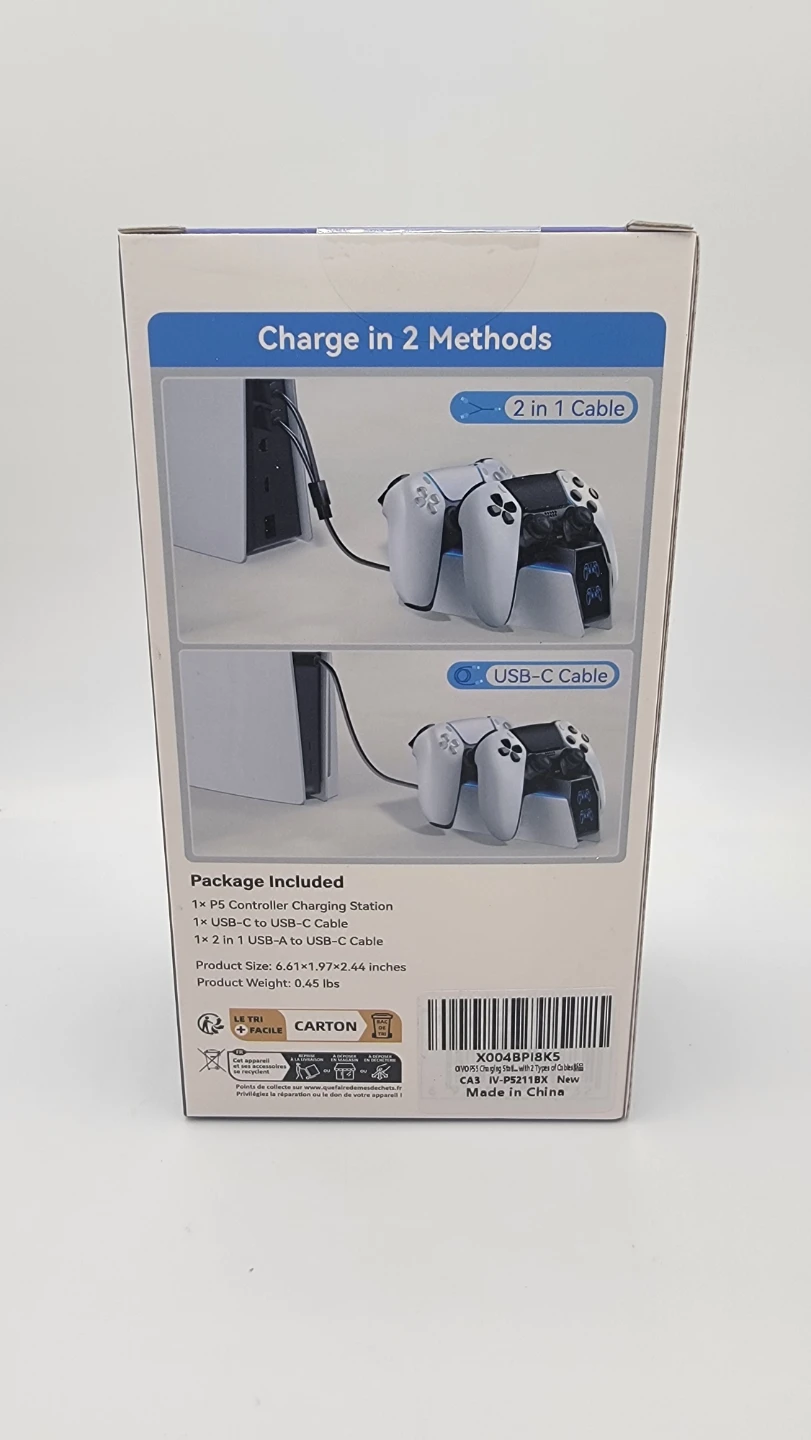 OIVO PS5 Dual Controller Charging Dock, Fast Charging Station - photo 4