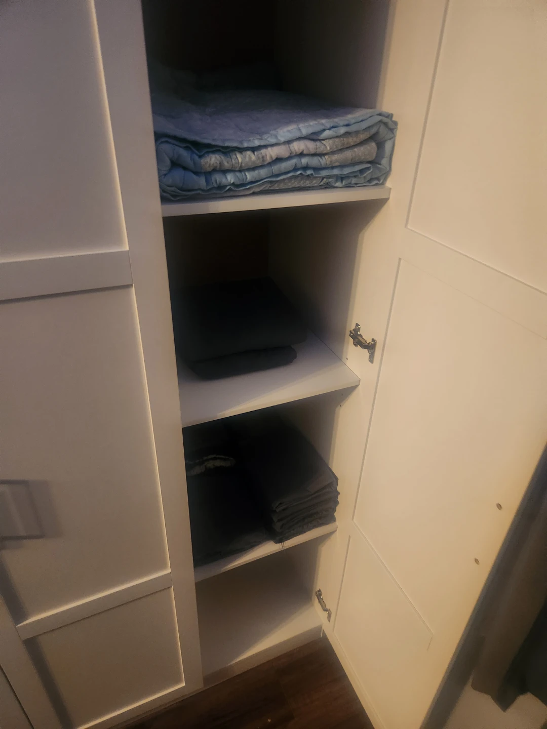 White Wardrobe with Shelving