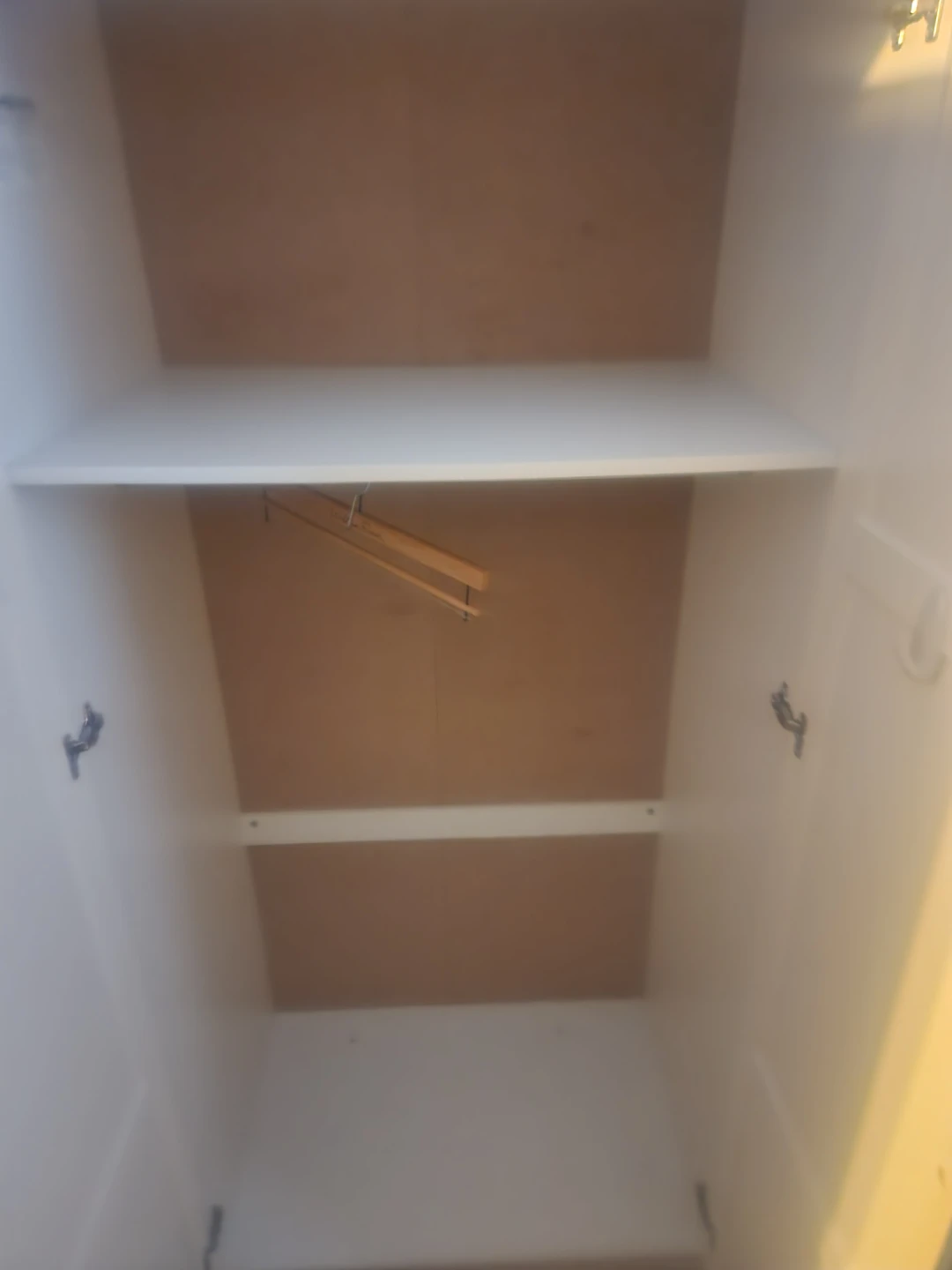 White Wardrobe with Shelving - photo 2