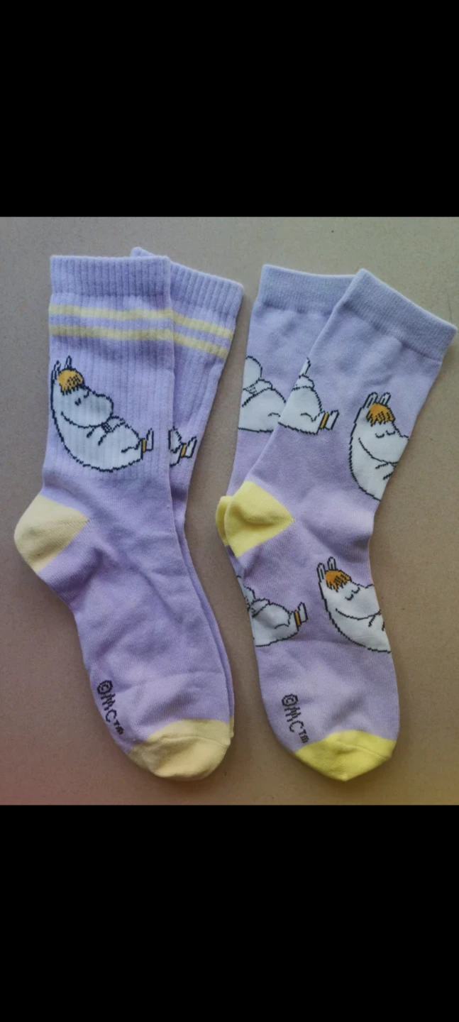 Nordic Buddies Snorkmaiden Purple and Yellow Socks, New - photo 4