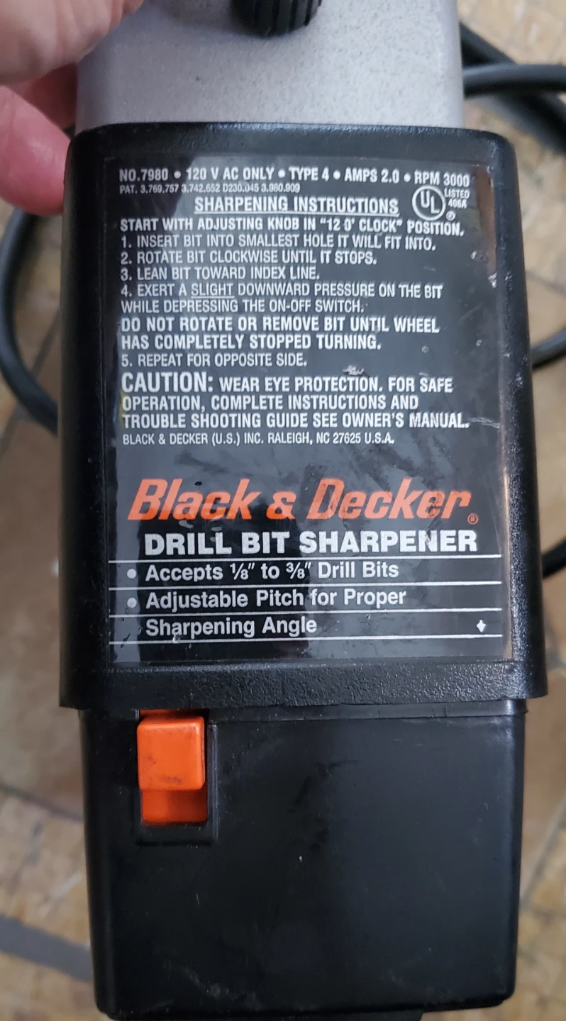 Black & Decker Drill Bit Sharpener - photo 2
