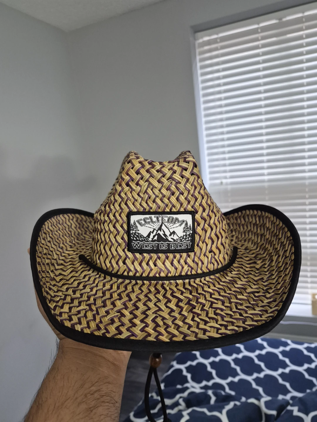 ECLTEAM West is Best Straw Cowboy Hat