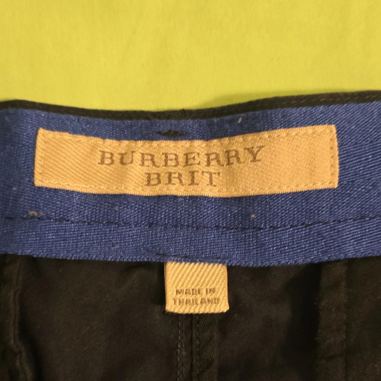 Burberry Brit Men's Black Cotton Pants W36 L32