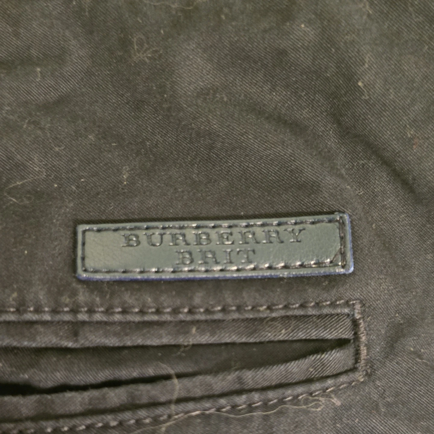 Burberry Brit Men's Black Cotton Pants W36 L32 - photo 3