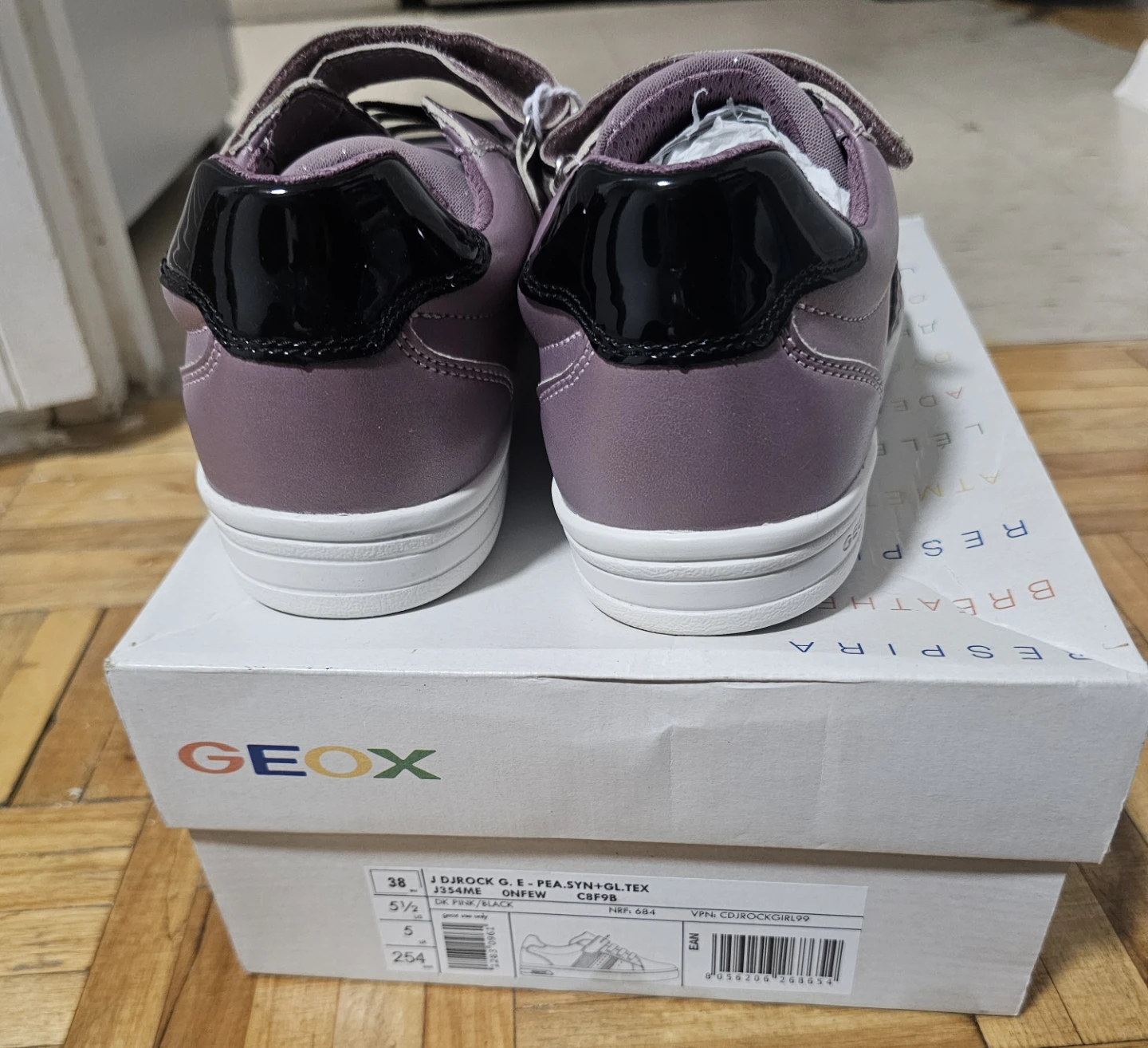 GEOX Respira Girls’ Sneakers – Purple – Brand New! - photo 3
