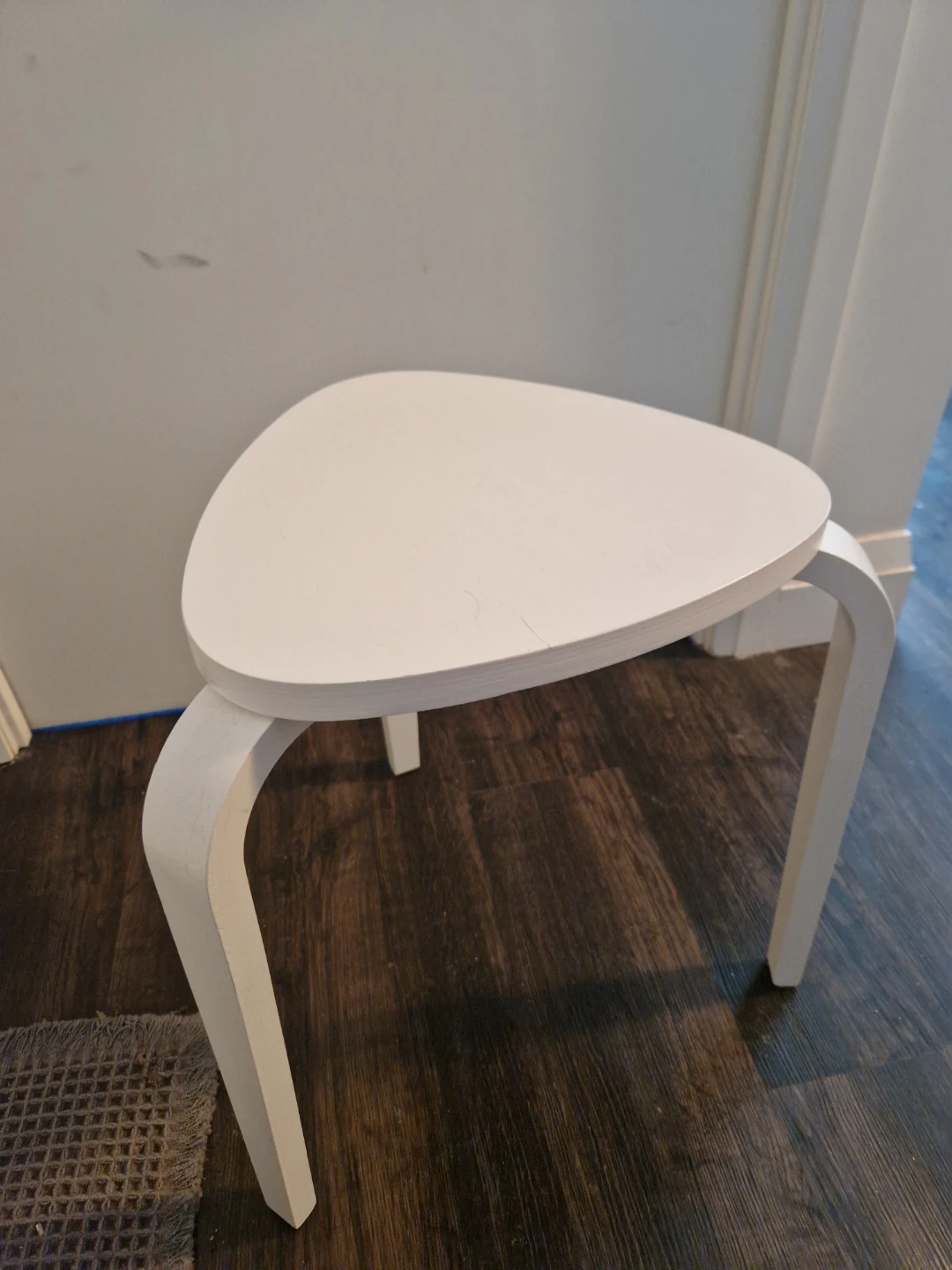 IKEA White Desk and Stool Set - photo 3