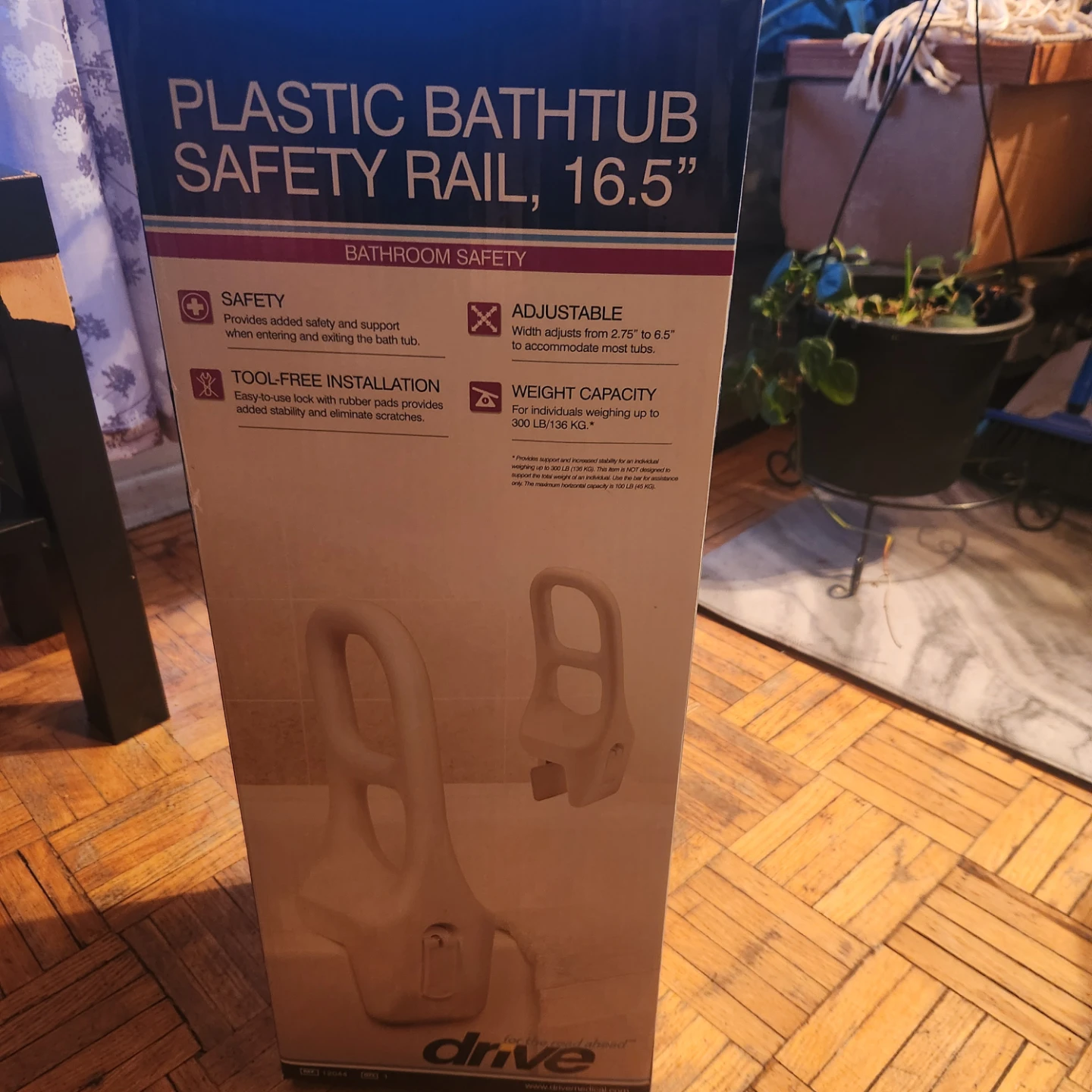 Drive Plastic Bathtub Safety Rail, 16.5" - photo 2